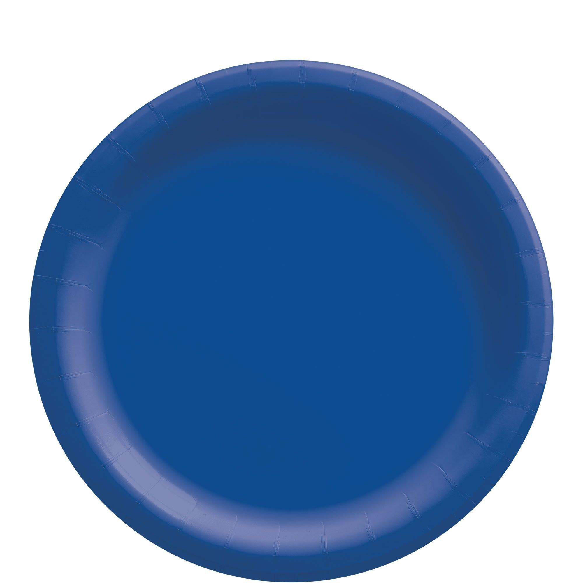 Royal Blue Extra Sturdy Paper Lunch Plates 8.5in 50ct Party City